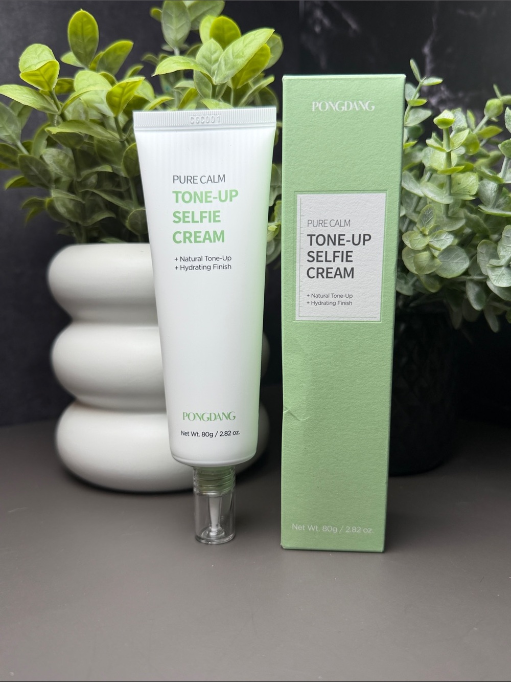 Pongdang Pure Calm Tone-Up Selfie Cream — Green